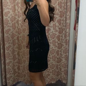 gorgeous black fringe homecoming/ party dress! NEVER WORN! NWT!!